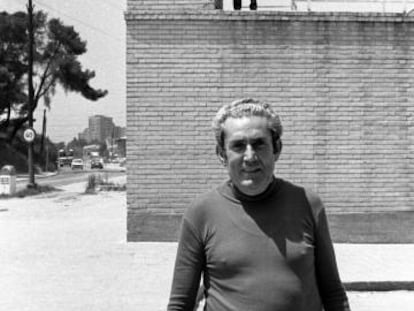 Marcelino Camacho, a las puertas de la cárcel de Carabanchel, el 12 de junio de 1976.