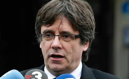 Carles Puigdemont, aquest dilluns a Brussel·les.