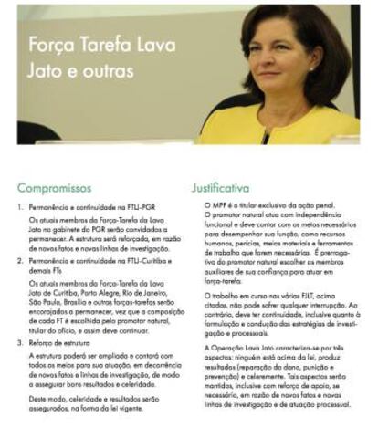 Em site, a futura procuradora-geral da República, Raquel Dodge, se compromete a manter investigadores da Lava Jato se eles quiserem