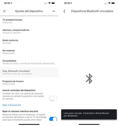 Usa Google Home como altavoz Bluetooth.