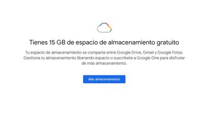Nuevo límite de almacenamiento para cuentas gratuitas.