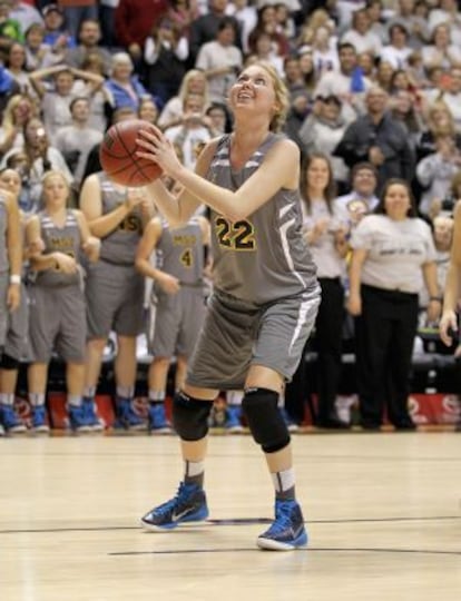 Lauren Hill durante un partido.