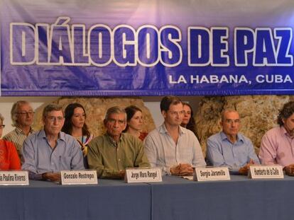 A equipe negociadora do Governo, em Havana