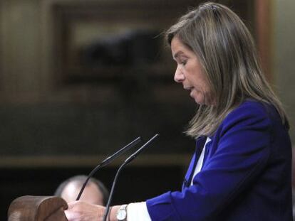 Ana Mato, durante la sesión de control al Gobierno, este miércoles.