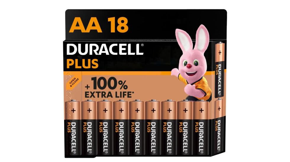 Lote de 18 pilas de la marca Duracell con descuento Black Friday.