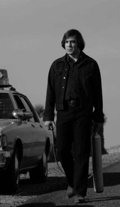 Javier Bardem como Anton Chigurh.