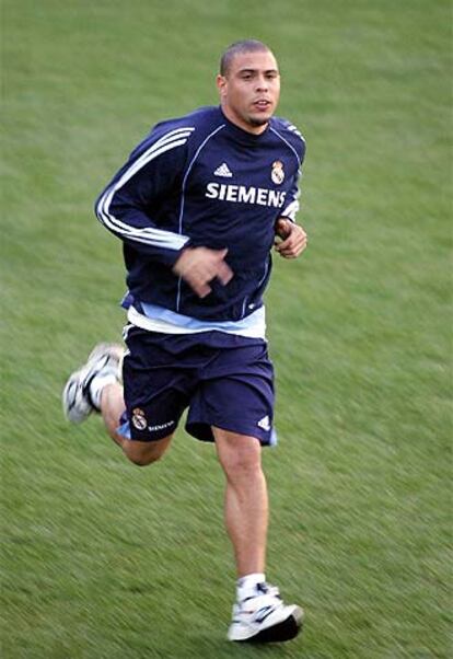 Ronaldo, durante un entrenamiento.