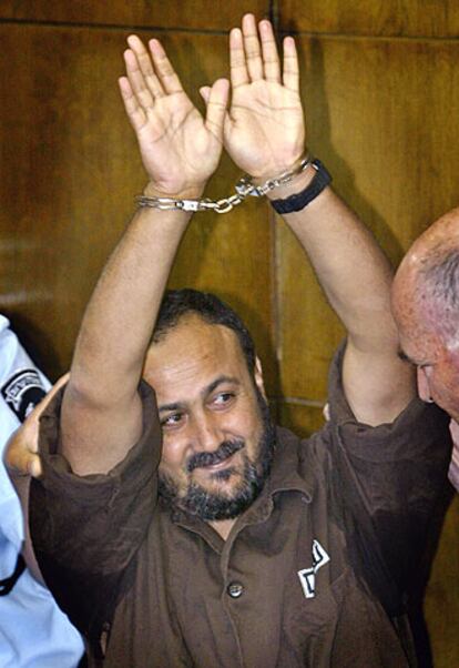 Marwan Barguti, el pasado mayo, durante un juicio en Israel.