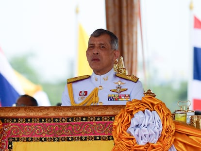 El rey de Tailanda en un acto público en Bangkok en mayo de 2019.