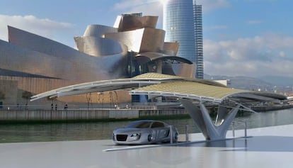 Estación de recarga de coches eléctricos desarrollada por el arquitecto y diseñador español Daniel Martin Ferrero.