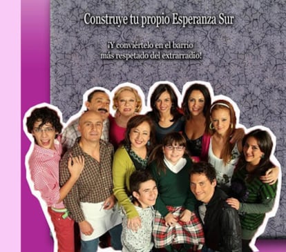 Imagen del juego <i>on line</i> de la serie <i>Aída</i> de Telecinco.