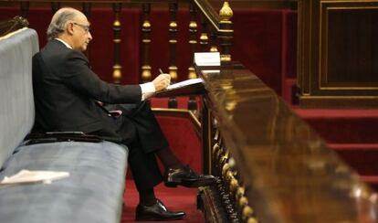 Crist&oacute;bal Montoro, durante la sesi&oacute;n de la Comisi&oacute;n General de las Comunidades Aut&oacute;nomas del Senado el pasado mi&eacute;rcoles. 