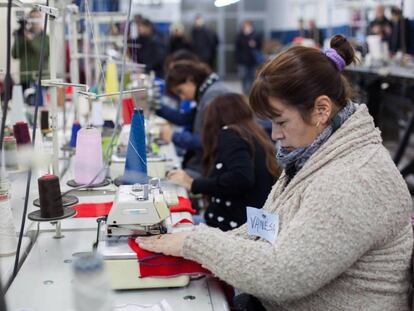 Un taller textil de la ciudad de Mar del Plata.