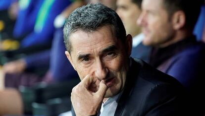 Valverde, antes del encuentro ante el Eibar.