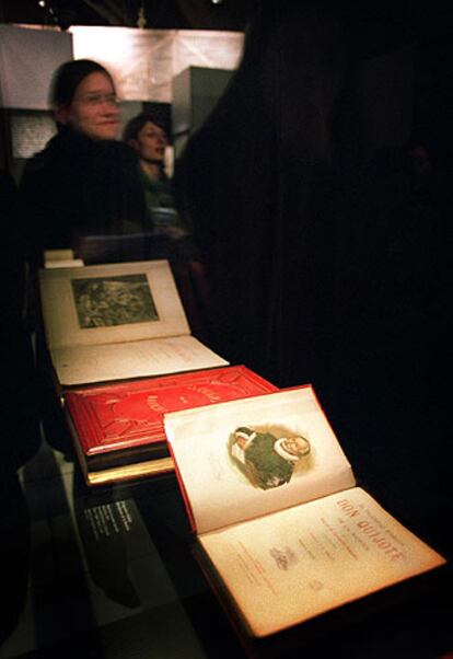 Aspecto de la exposición <i>El Quijote y Barcelona.
</i>