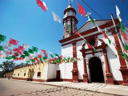 El santuario de la Virgen en San Gabriel, pueblo del Estado de Jalisco (México).