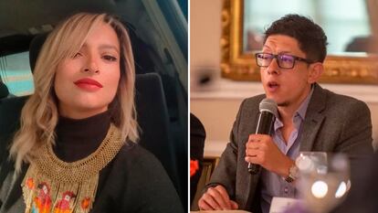 Andrea Petro y Daniel Rojas, en imágenes de sus redes sociales.