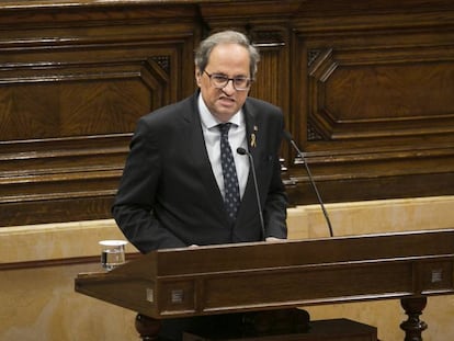 Torra, al Parlament, el passat octubre.