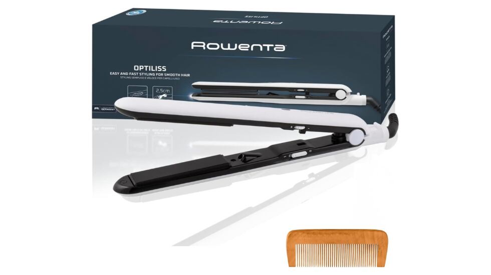 Plancha de pelo Rowenta.