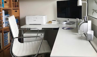 Uso de una impresora canon en una habitación