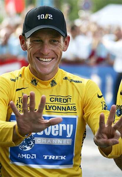 Lance Armstrong, ganador de siete Tours de Francia.