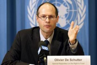 El relator de la ONU sobre el Derecho a la Alimentación, Olivier de Schutter. EFE/Archivo