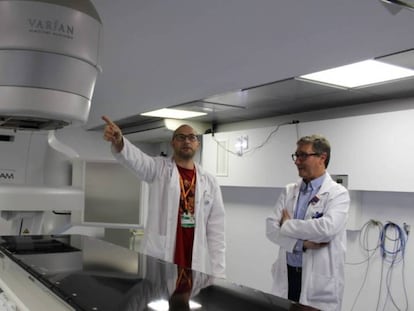 Acelerador de radioterapia donado por la Fundación Amancio Ortega al hospital Arnau de Vilanova de Lleida.