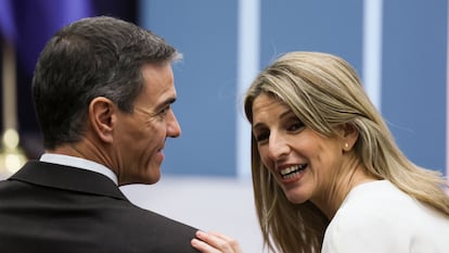 Pedro Sánchez y Yolanda Díaz