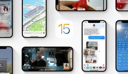 iOS 15 de Apple.