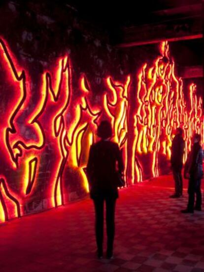 La escultura 'Candela', en el Matadero.