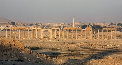 Imagen de las ruinas históricas de Palmira en 2010.