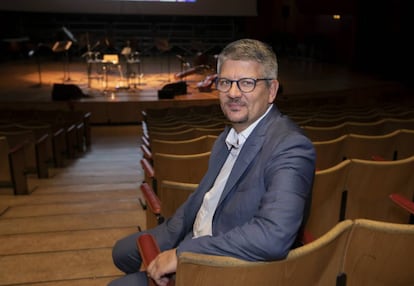 José Brito, fundador y director de Barrios Orquestados, fotografiado en 2019.