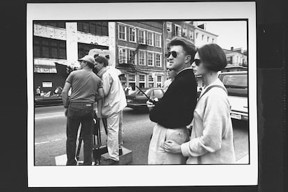 David Lynch e Isabella Rossellini durante el rodaje de ‘Corazón salvaje’