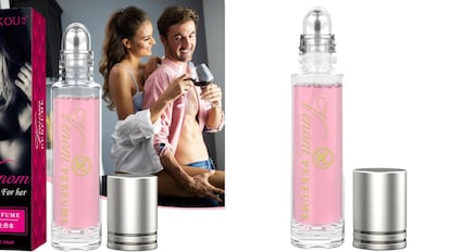 Este perfume de feromonas para atraer hombres tiene un toque almizclado y se siente muy ligero sobre la piel.