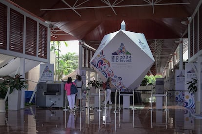 El Centro de Convenciones Barceló Bávaro, en Punta Cana (República Dominicana), donde se celebra la Reunión Anual de la Asamblea de Gobernadores del Banco Interamericano de Desarrollo, el 5 de marzo de 2024.