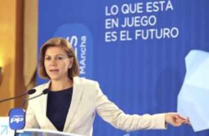 La presidenta del PP de Castilla-La Mancha y secretaria general del partido.