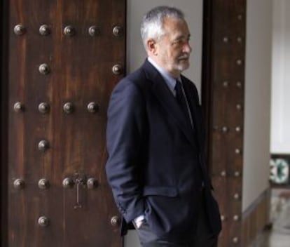 José Antonio Griñán, presidente de la Junta de Andalucía, en el palacio de San Telmo.