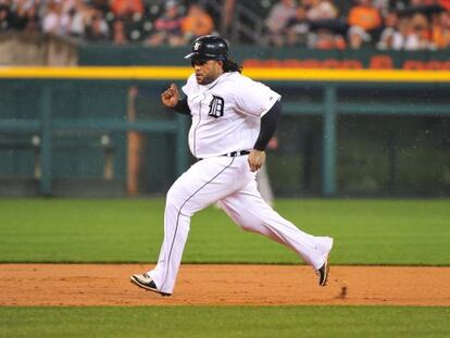 Prince Fielder, con el uniforme de los Detroit Tigers en los que jugaba en 2013