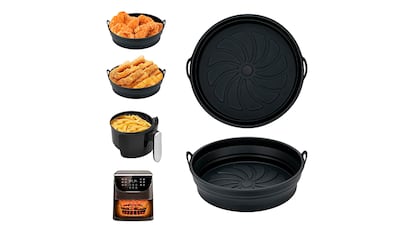 Básicos de cocina sobre fondo blanco.