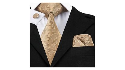 Juego de corbata, pañuelo y gemelos con más de 2.700 valoraciones