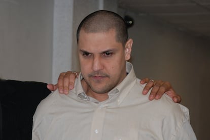 Jose Jorge Balderas Garza alias el "JJ" rapado y rasurado luego de haber sido detenido el 18 de enero de 2011 en Ciudad de México.