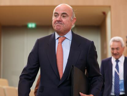 El vicepresidente del Banco Central Europeo (BCE), Luis de Guindos. EFE/ Kiko Huesca