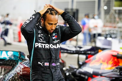 Lewis Hamilton, durante el gran premio de Bahréin del pasado fin de semana.