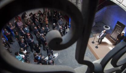 Brindis de Sant Jordi en el Palau Marc de la Generalitat