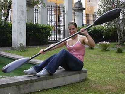 Teresa Portela, en Navia.