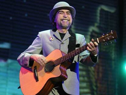 Joaquín Sabina, en un concierto de su última gira.