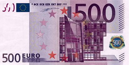 Billetes de 500 euros.