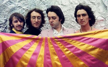 Starr, Lennon, McCartney y Harrison, en una imgaen de 1968.