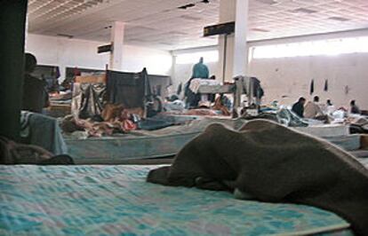 Imagen del interior de la antigua terminal del aeropuerto de Fuerteventura.