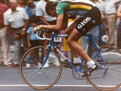 El ciclista belga Alfons De Wolf, durante una carrera